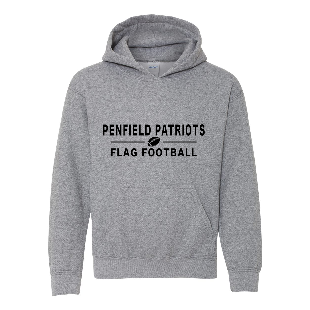 Flag Football Youth Hooded Sweatshirt