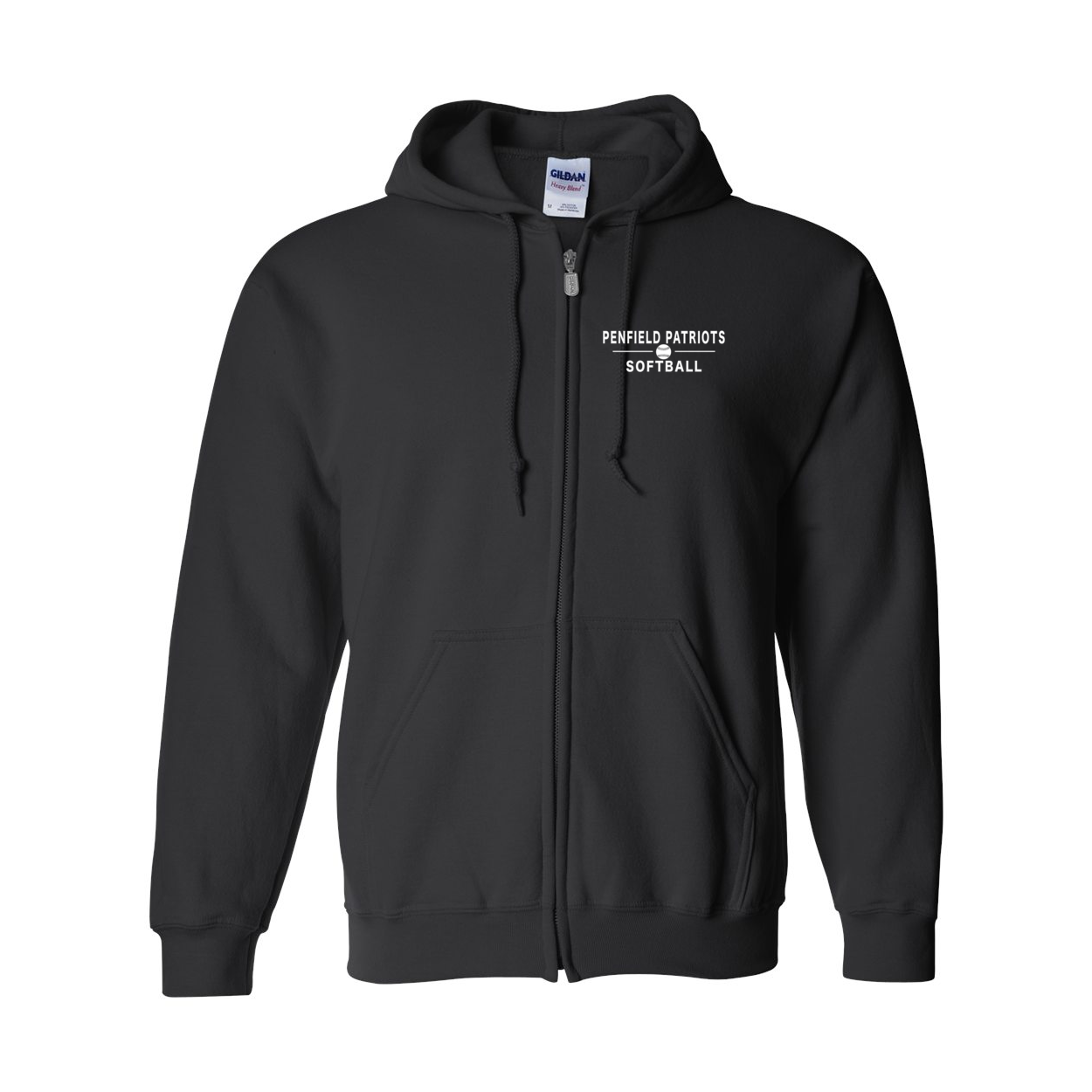 Softball Full-Zip Hooded Sweatshirt