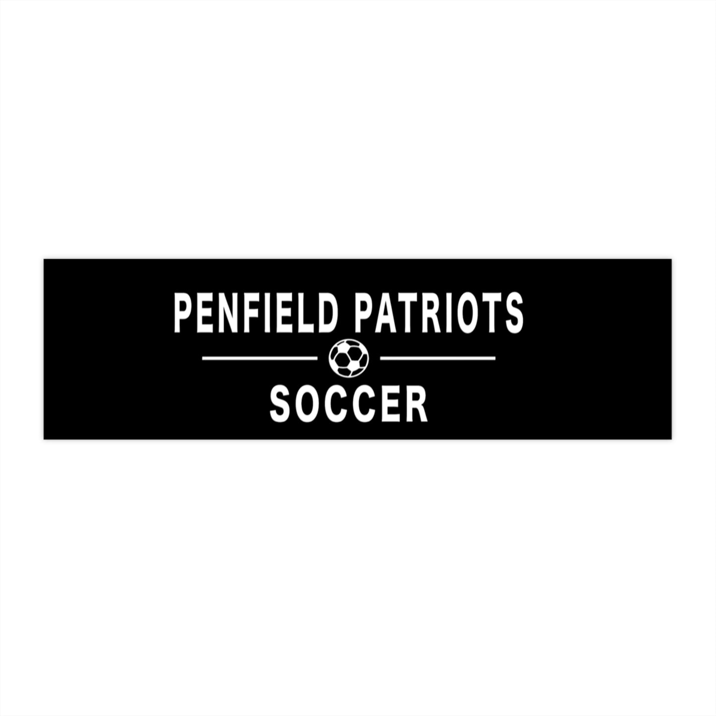 Soccer Bumper Sticker- BLACK