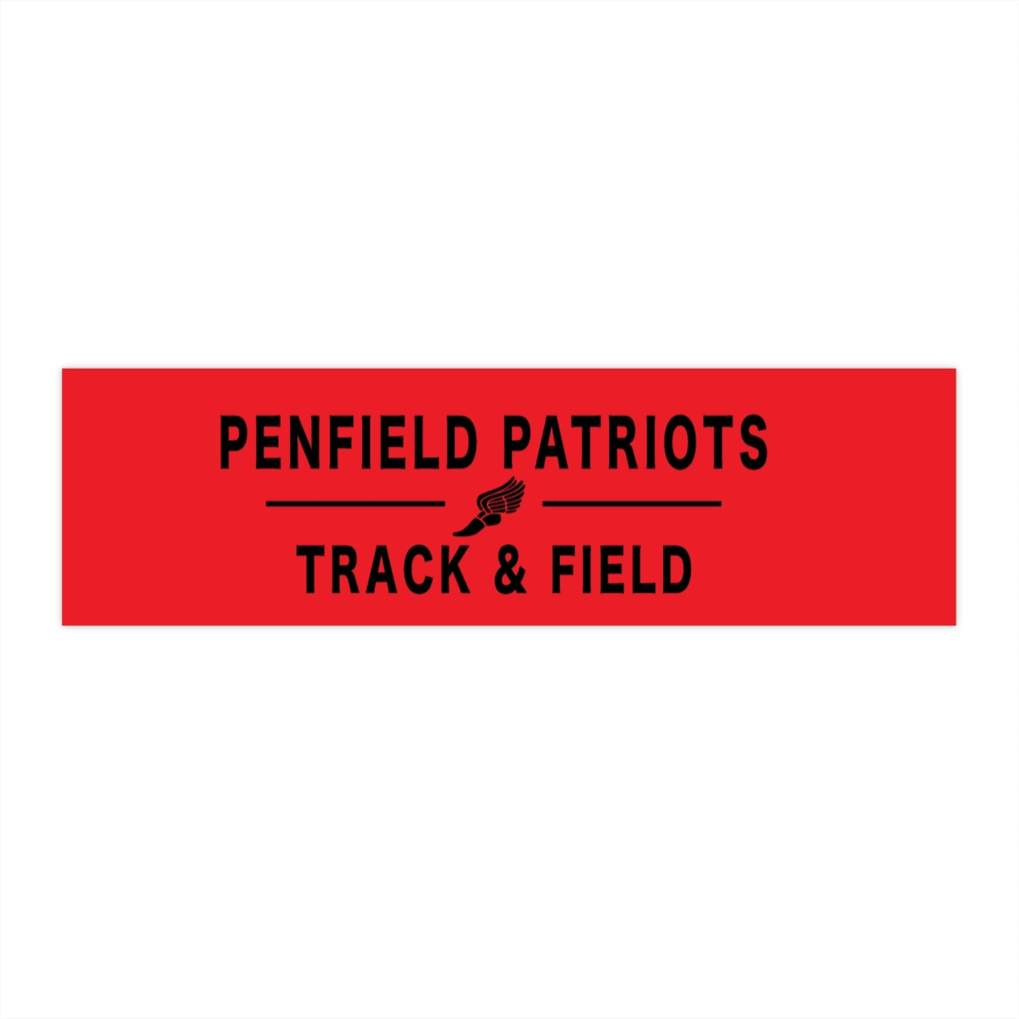 Track and Field Bumper Sticker