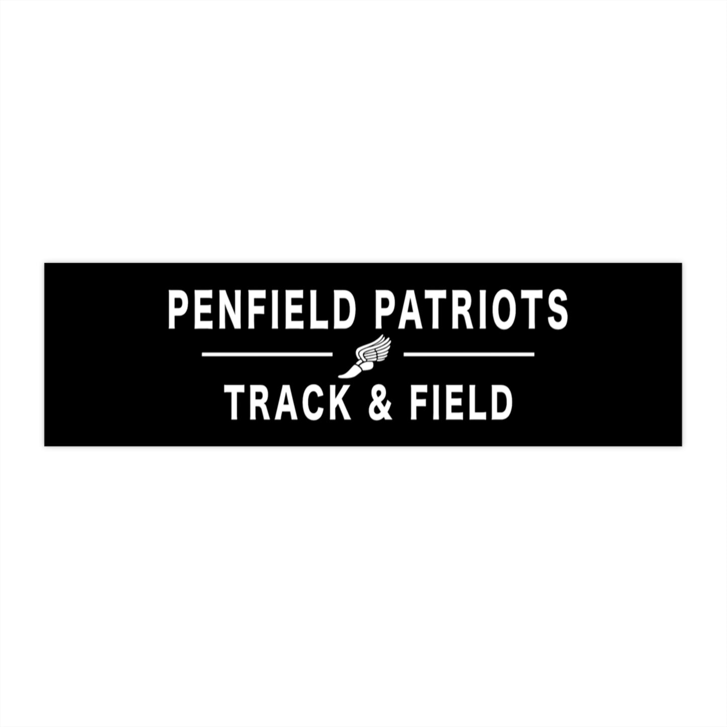 Track and Field Bumper Sticker