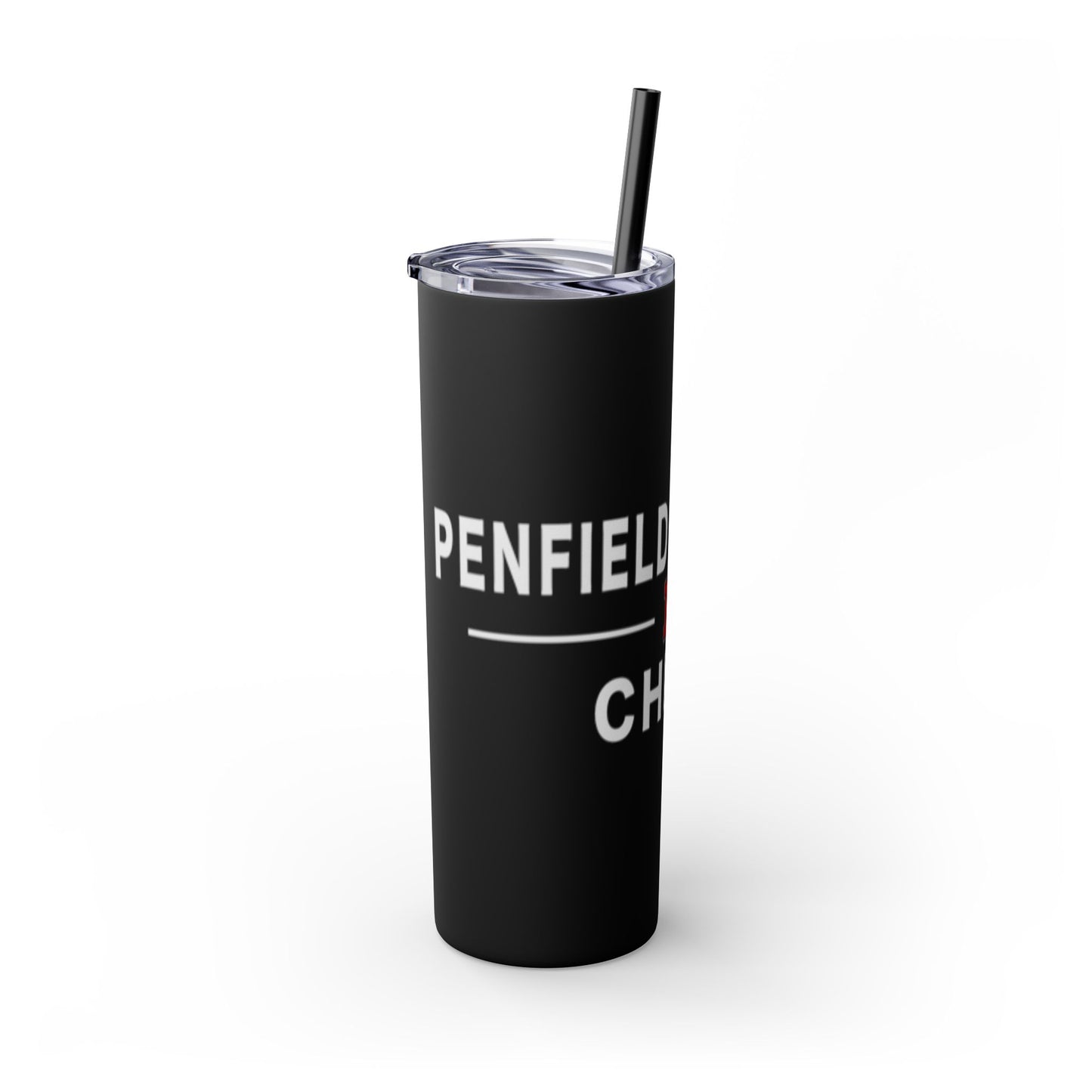 Cheer Skinny Tumbler with Straw, 20oz