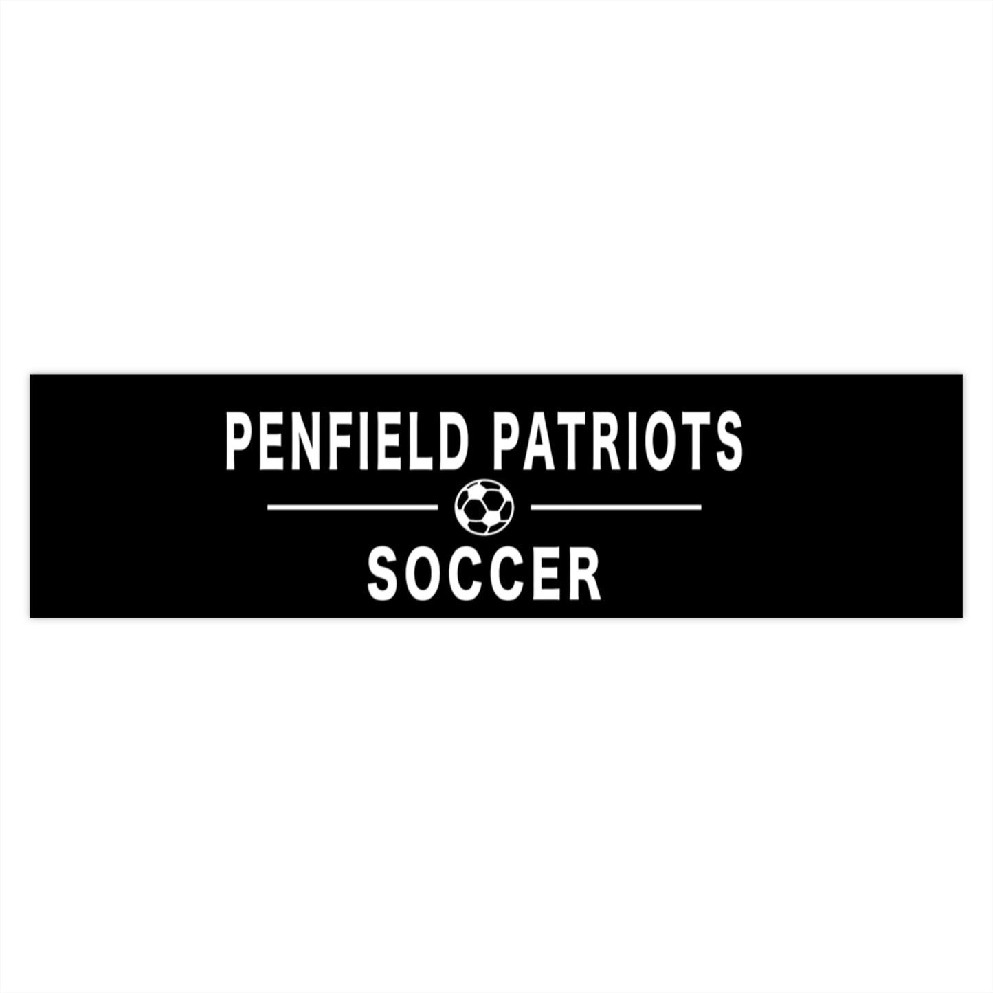 Soccer Bumper Sticker- BLACK