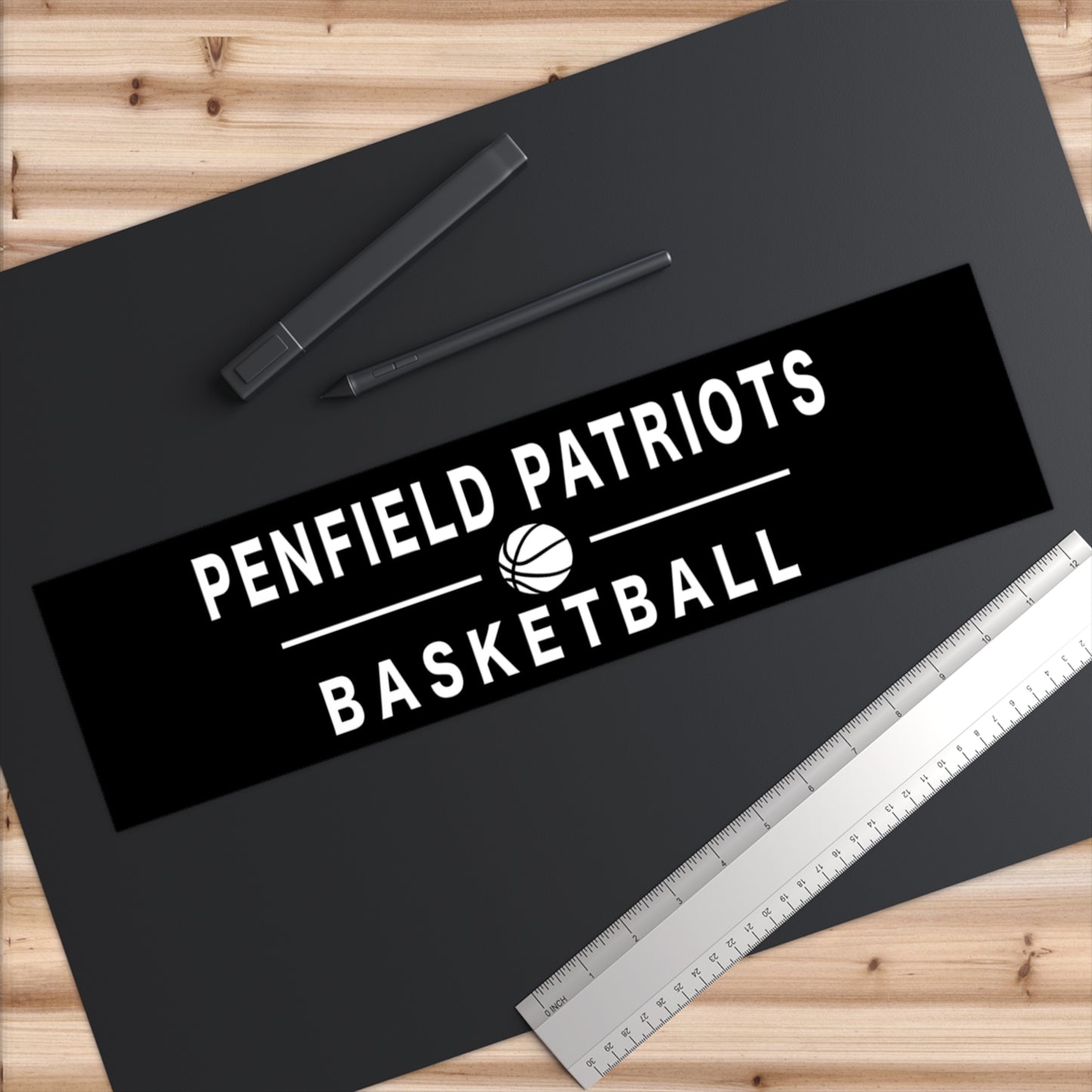 Basketball Bumper Sticker- BLACK