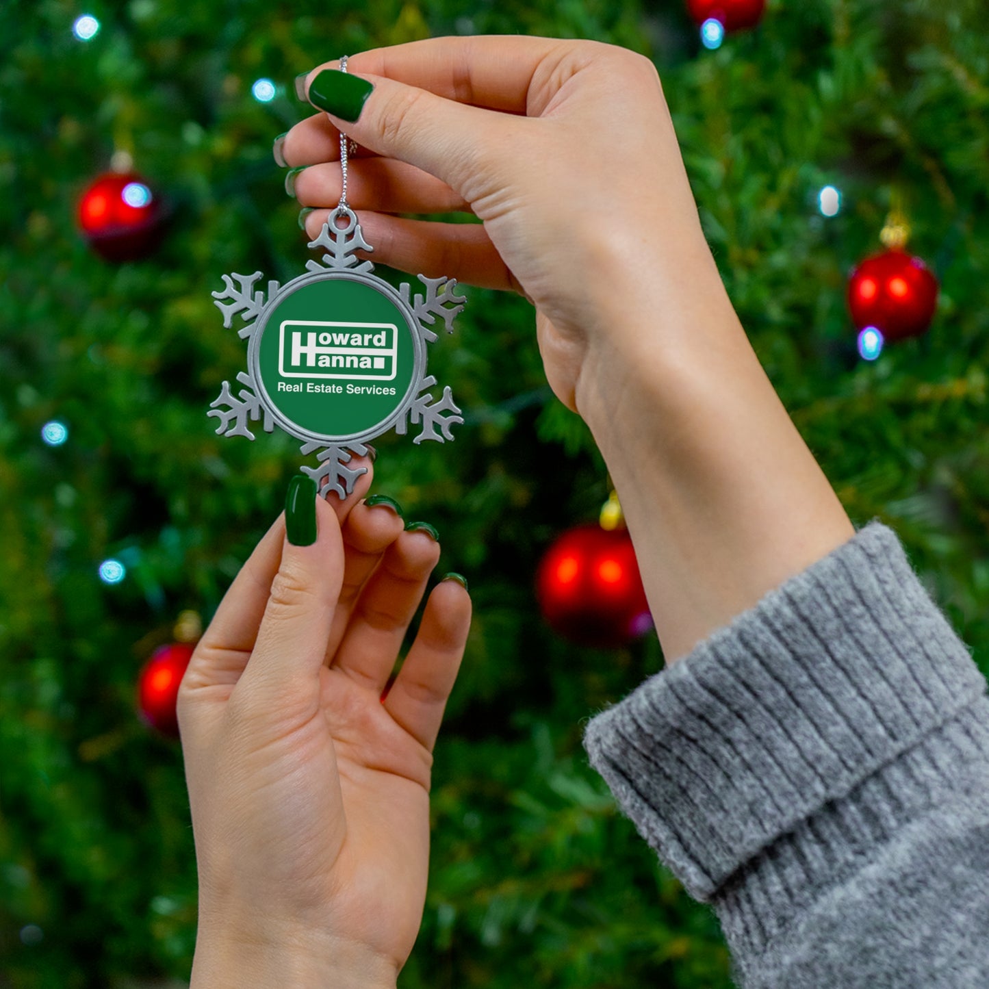 Howard Hanna Pewter Snowflake Ornament