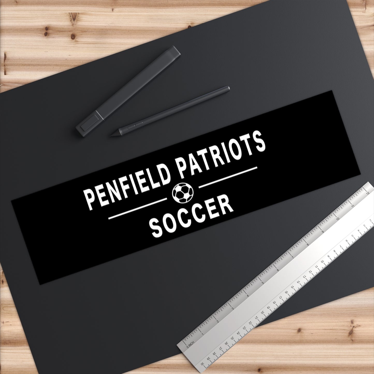 Soccer Bumper Sticker- BLACK