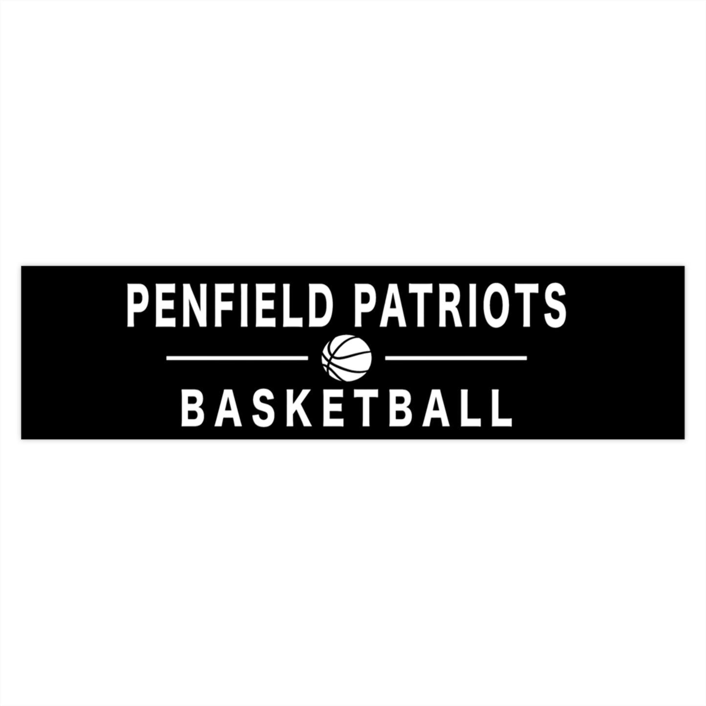 Basketball Bumper Sticker- BLACK