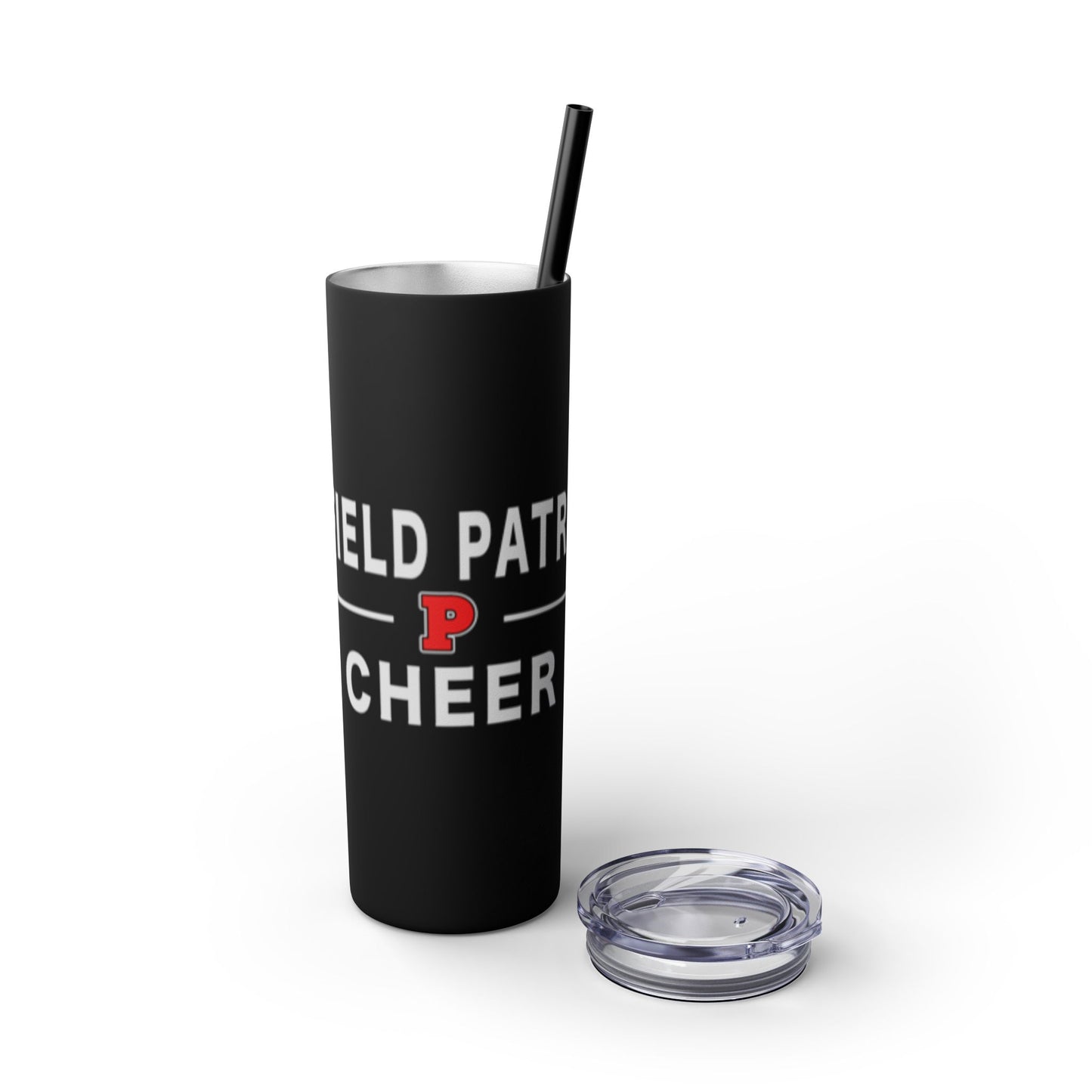 Cheer Skinny Tumbler with Straw, 20oz