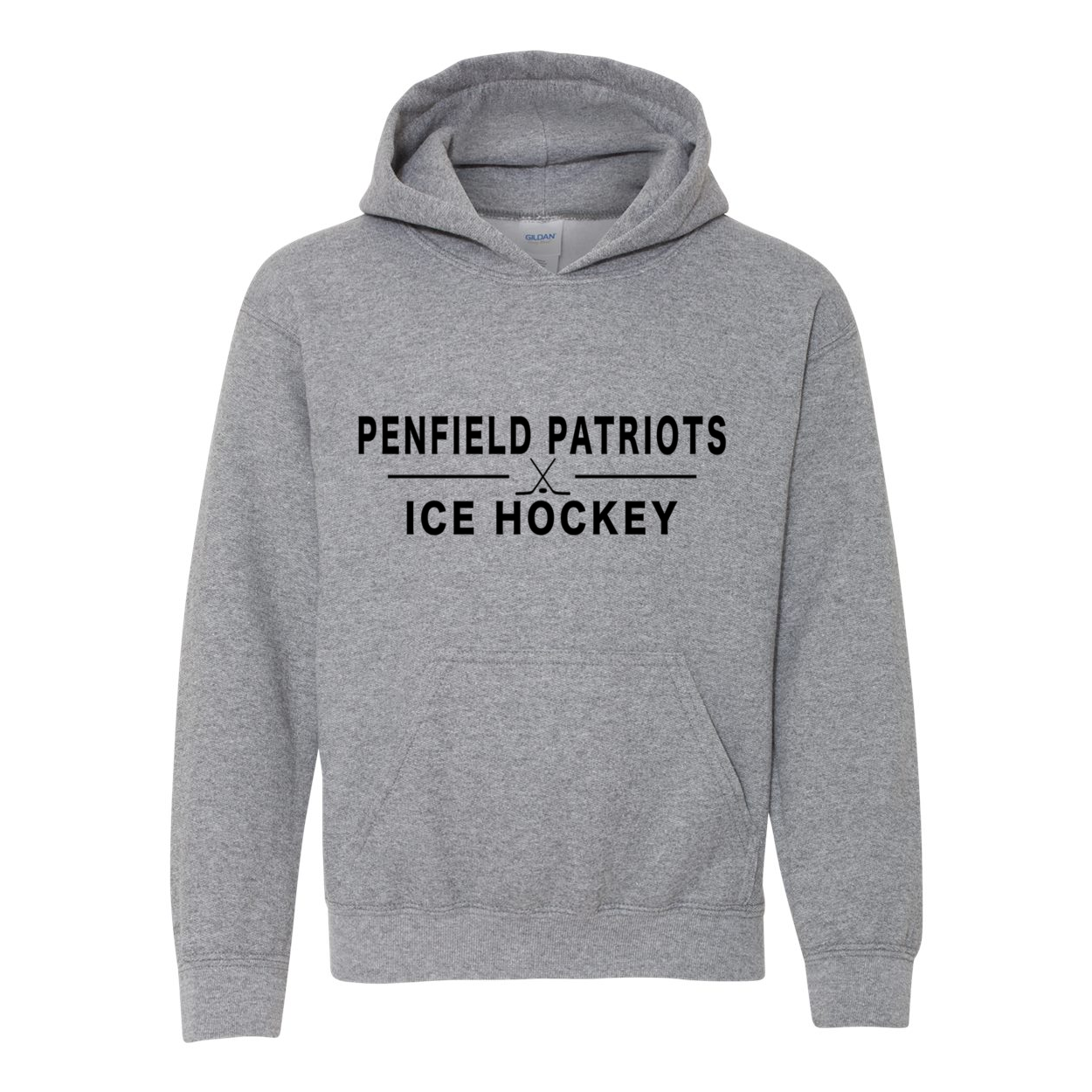 Ice Hockey Youth Hooded Sweatshirt