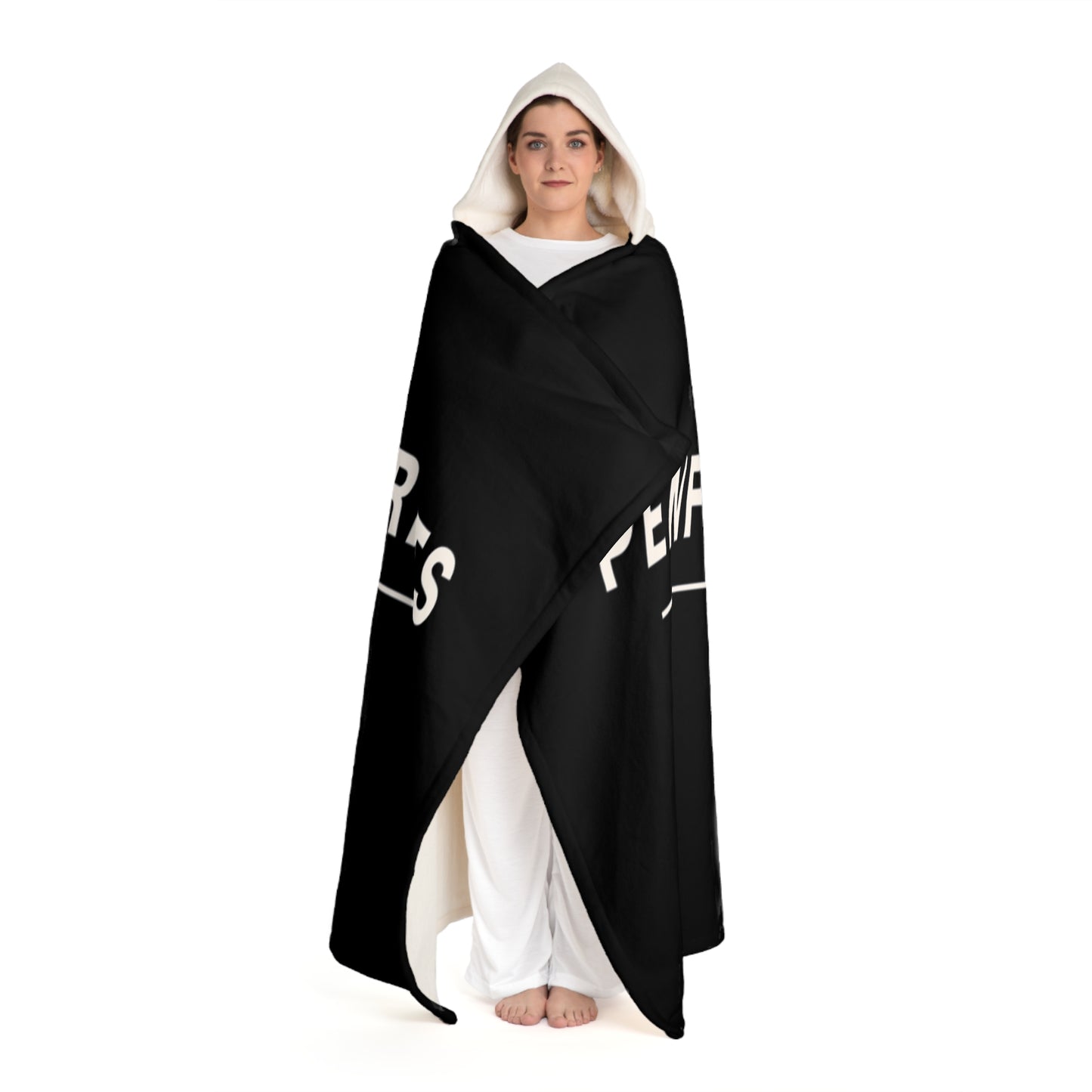 Soccer Hooded Sherpa Fleece Blanket