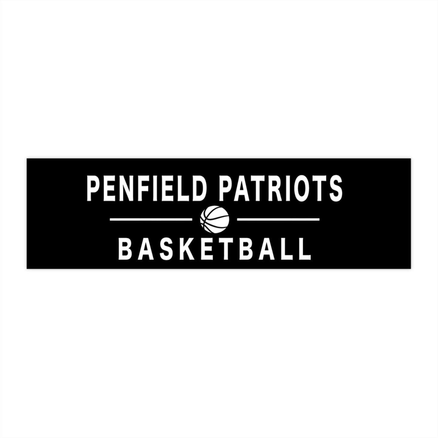 Basketball Bumper Sticker- BLACK