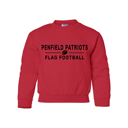 Flag Football Youth Crewneck Sweatshirt